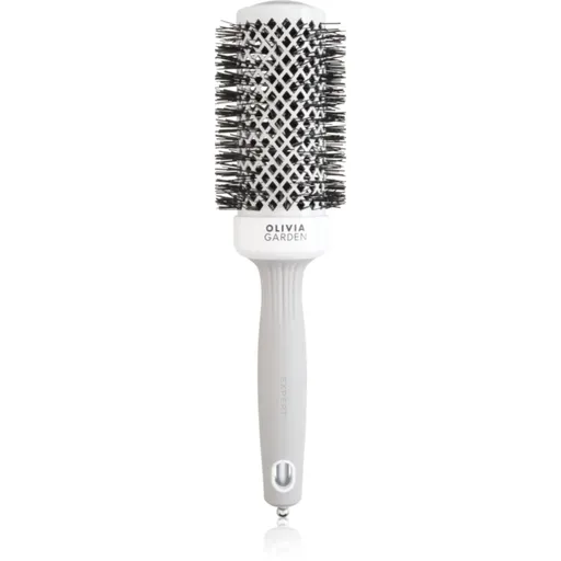 Olivia Garden Expert Shine Wavy Bristles White&Grey perie de par průměr 45 mm 1 buc