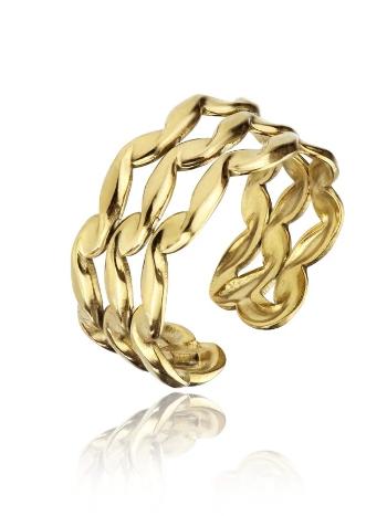 Marc Malone Inel deschis placat cu aur Clara Gold Ring MCR23007G