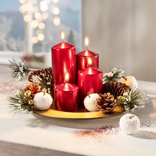 Set decorativ cu lumânare