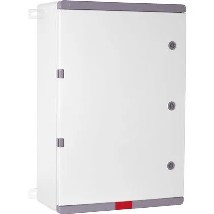 Cutie distributie din ABS gri PD406020, usa mata, placa metalica, 400x600x200 mm, IP67
