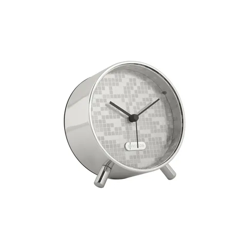 Karlsson 6004SI ceas cu alarmă design argintiu,diametru 11 cm, argintiu