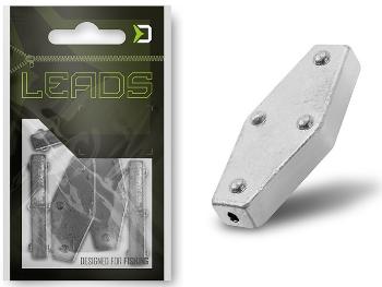 Delphin záťaž leads šesťhran s otvorom 5 ks - 40 g