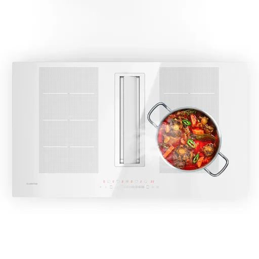 Klarstein Chef-Fusion Prime Down Air System, 2 în 1, plită cu inducție + hotă, puternică