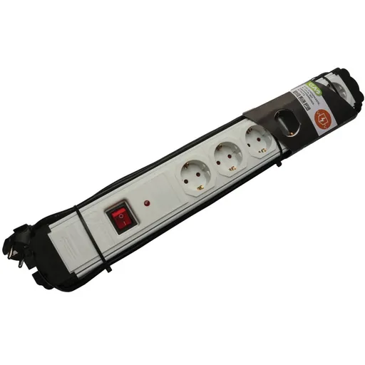 Prelungitor 6 prize, 2m, 3x1, protectie supratensiune Strohm SM-PR-6P-USS-12517