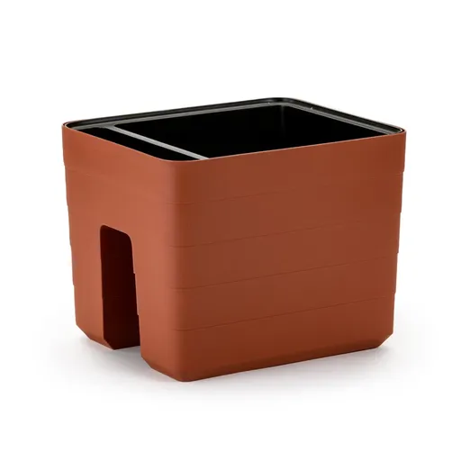 Cutie cu auto-udare Plastia Berberis 30, teracotă, maro