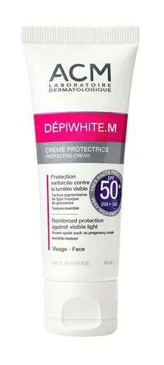 ACM Cremă de protecție SPF 50+ Dépiwhite M (Protective Cream) 40 ml