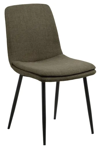 Scaun Becca, Actona, 46x55x85.5 cm, tesatura structurata/otel, verde