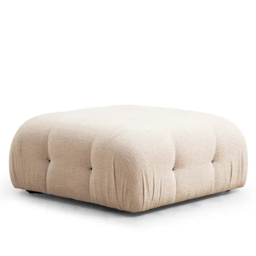 Taburet Bubble Pouffe Cream Bouclette, crem deschis