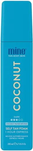 Minetan Spumă autobronzantă pentru bronz ultra-închis Coconut (Water Self Tan Foam) 200 ml