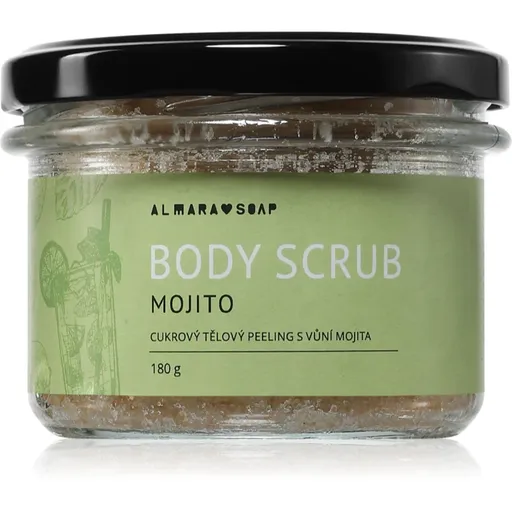 Almara Soap Body Scrub exfoliant de corp cu zahăr pentru celulită cu parfum Mojito 180 g