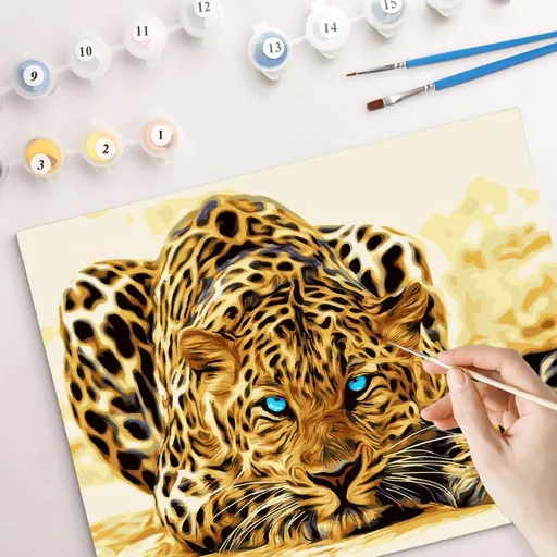 Pictură după numere - Leopard