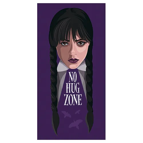 Jerry Fabrics Prosop Wednesday No hug, 70 x 140 cm