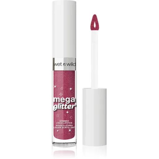 Wet n Wild Mega Glitter ruj lichid mat cu particule stralucitoare culoare Pink Future 2.8 ml