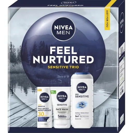 NIVEA MEN Feel Nurtured set cadou corp si fata
