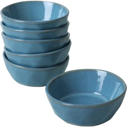 Set de 6 boluri din ceramică Facetta 12 cm,turcoaz, turcoaz