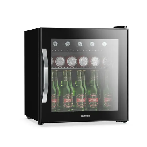Klarstein Frigider pentru băuturi Beersafe cu ușă din sticlă oglindită | 44 x 48 cm | Iluminare interioară cu LED