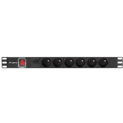Unitate alimentare PDU 19", 6 prize ng LANBERG PDU-06E-0200-BK