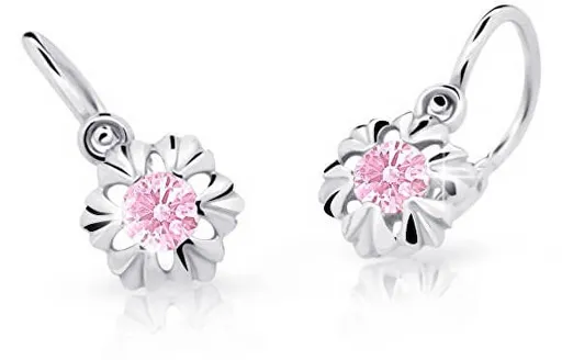 Cutie Jewellery Cercei pentru copii din aur alb C2213-10-X-2 roz