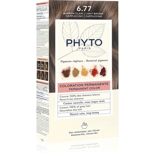 Phyto Color culoare par fără amoniac culoare 6.77 Light Brown Capuccino 1 buc
