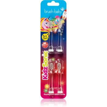 Brush Baby KidzSonic capete de schimb pentru periuta de dinti pentru copii de 3 ani 4 buc