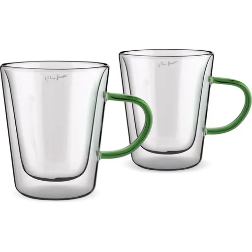 Lamart LT9118 Set de 2 pahare Tea Vaso, 300 ml,verde, verde
