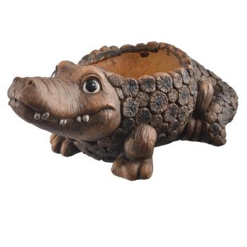 InDecor Capac pentru oală din ceramică crocodilRona , 51 x 28 x 21 cm