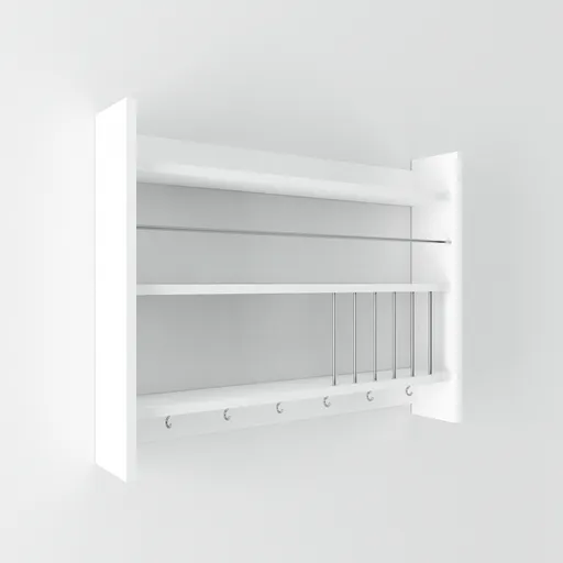 Raft de bucătărie Kolin White, alb