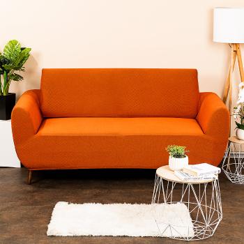 Husă multielastică 4Home Comfort fotoliu dublu terracotta, portocaliu, 140 - 180 cm