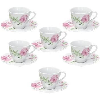 Tognana Súprava šálok na kávu s podšálkami 100 ml 6 ks WILD ROSE (CV085015762)