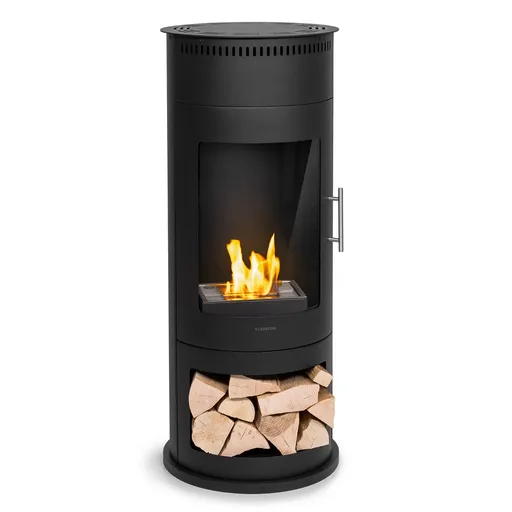 Klarstein Șemineu cu etanol, Phantasma Calor, fără miros și fără fum, cu geam de siguranță