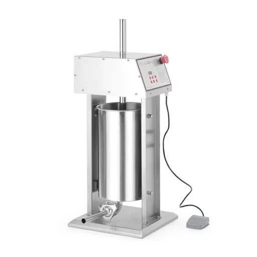 Masina de umplut Carnati Electrica Profesionala, Inox 100% ,15L, 4 Palnii de umplere cu diametrul de  6/22/32/38 mm