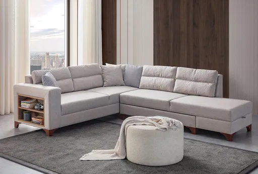 Coltar, Atelier del Sofa, 752EST1367, Frame: 70% HORNBEAM/30% MELAMINE COATED CHIPBOARD, Crem