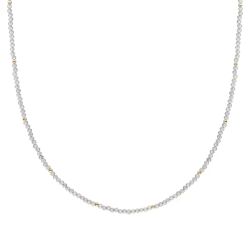 Sparkling Jewels Colier cu mărgele de labradorit NLK04G-G18