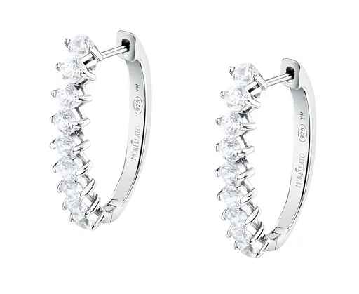 Morellato Cercei ovali din argint cu zirconiu cubic Tesori SAIW265