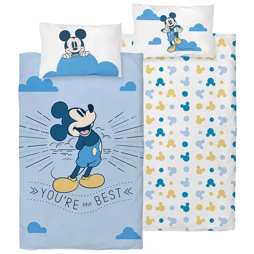 Lenjerie de pat pentru copii Mickey Mouse Ești celmai bun, 100 x 135 cm, 40 x 60 cm