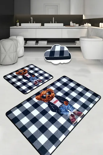 Set covorase de baie, L'essentiel Maison, Heat, Poliester, Multicolor