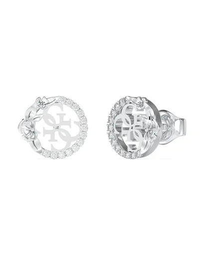 Guess Cercei din oțel tip stud 4 Love JUBE05041JWRHT/U