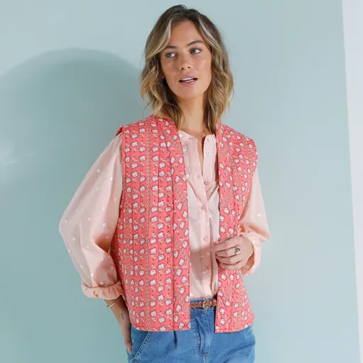 Vesta matlasată cu imprimeu