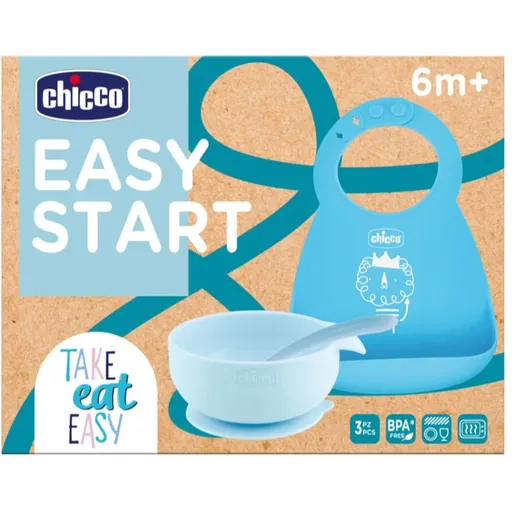 Chicco Easy Start 6m+ serviciu de masă pentru copii pentru copii Blue 1 buc