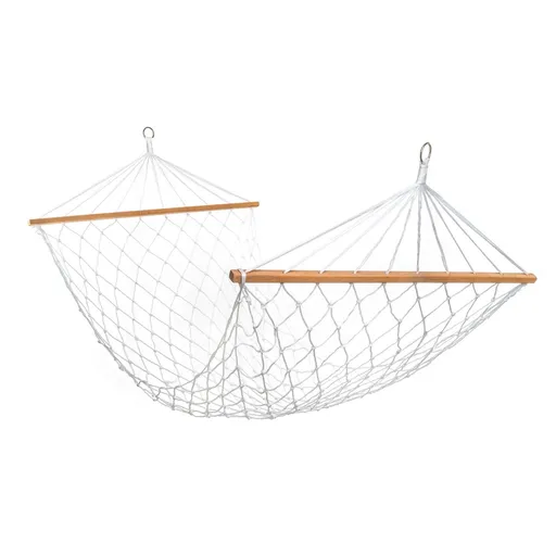 Hamac plasă Happy Green 200 x 80 cm, alb