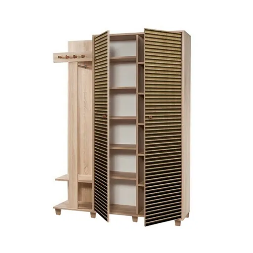 Cuier cu dulap Garmanto Sonoma Oak Double, maro