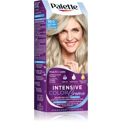 Schwarzkopf Palette Intensive Color Creme Culoare permanenta pentru par culoare 10-1 (C10) Frosty Silver Blonde 1 buc