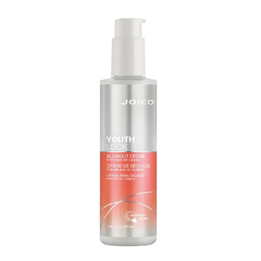 Joico Cremă de întinerire pentru uscarea părului cu colagen YouthLock (Blowout Cream) 177 ml
