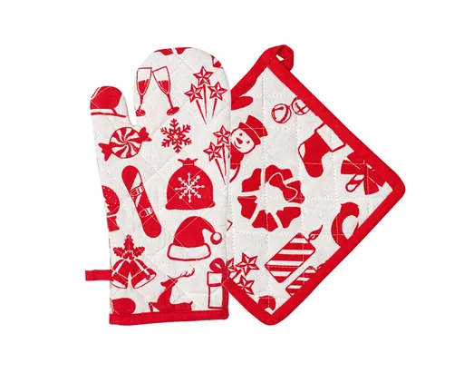 Set de mănuși de bucătărie și covoraș