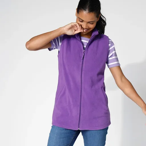 Vesta fleece cu fermoar