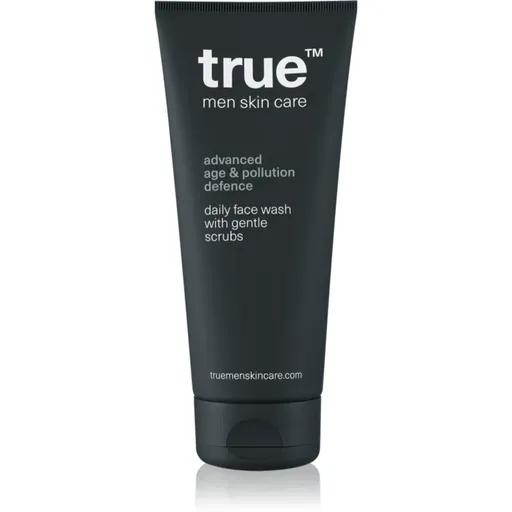 true men skin care Daily face wash with gentle scrubs gel exfoliant de curatare pentru barbati 200 ml