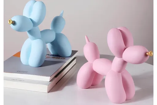 Set de obiecte decorative, CY0418, Poliester, Albastru/Roz