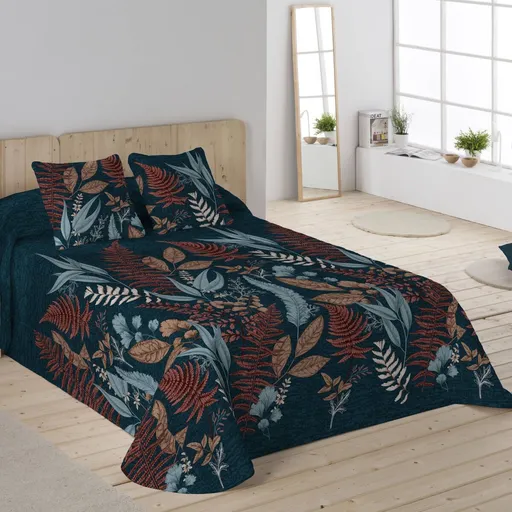 Cuvertură de pat matlasată cu imprimeu Jungle