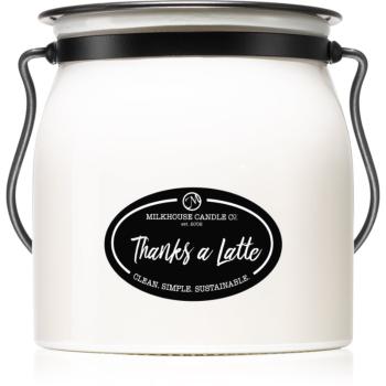 Milkhouse Candle Co. Creamery Thanks A Latte lumânare parfumată Butter Jar 454 g