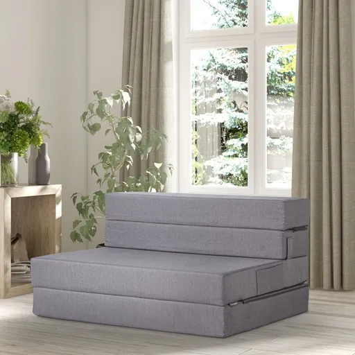 Canapea extensibila 2 locuri, Atelier del Sofa, 363SLD1127, Gri